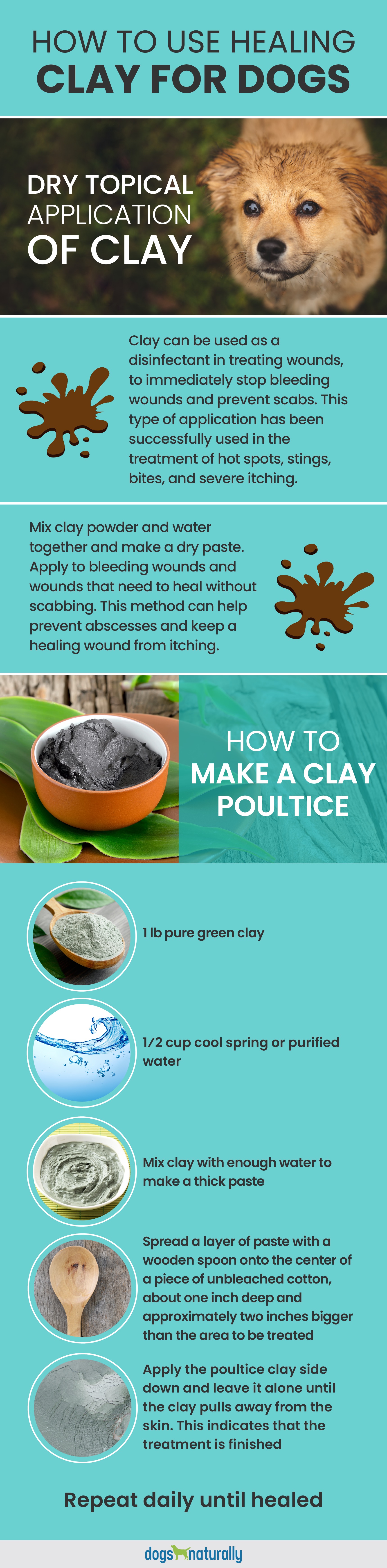 How to use healing clay for dogs